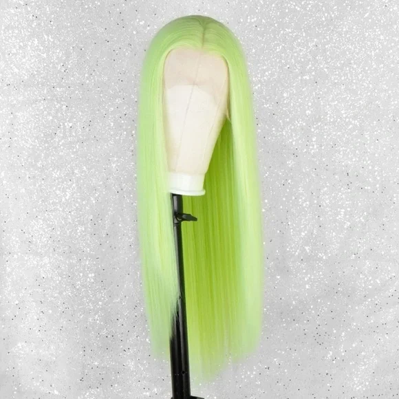 ♥️ 22” LIGHT GREEN STRAIGHT LACE FRONT WIG? *NWT display picture 3